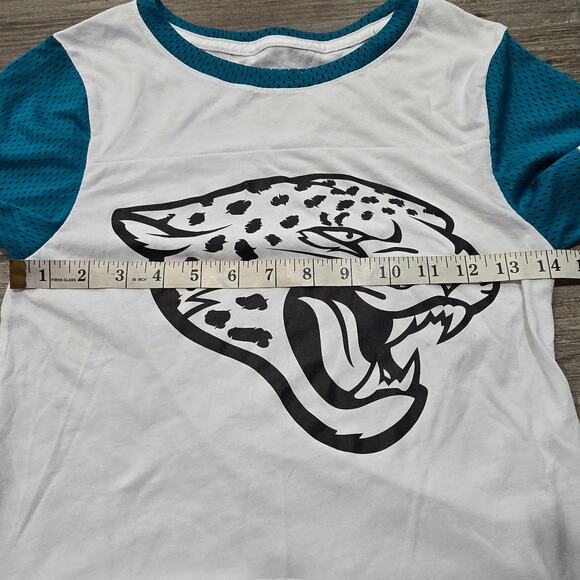 NFL Team Apparel Jacksonville Jaguars Big Logo Short Sleeve Crew Neck Shirt T - Picture 5 of 7